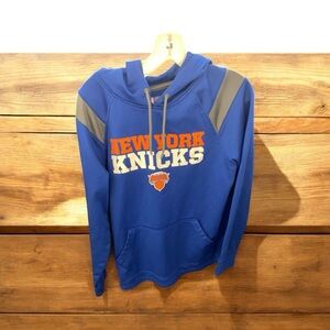 ❤️ Men’s New York Knicks NBA Blue and Gray Sweater with Team Logo M